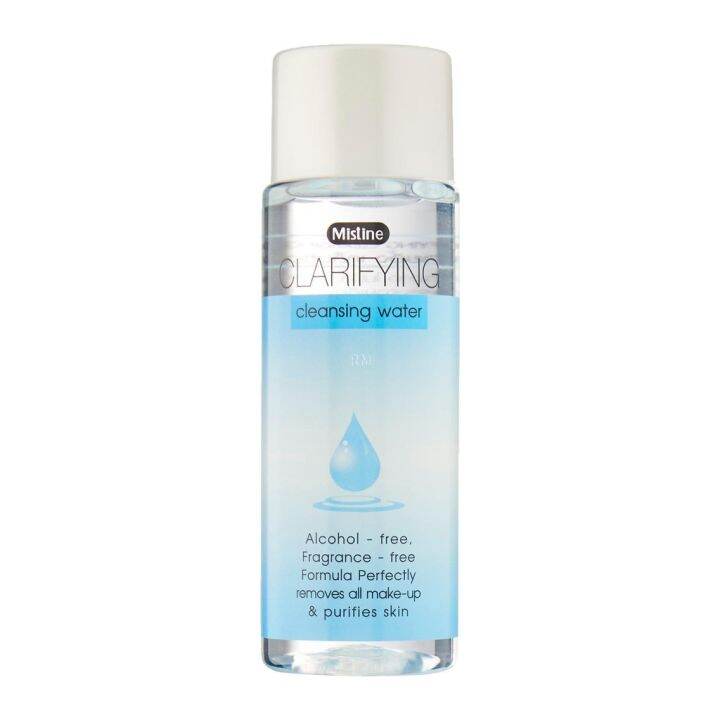 เคล็นซิ่งทำความสะอาดผิวหน้า-mistine-clarifying-cleansing-water-100ml-มิสทิน-แคลริฟายอิ้ง-คลีนซิ่ง-วอเตอร์-ขนาด-100-มล