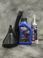 จัดชุด -- SPEED OIL  น้ำมันเครื่องสังเคราะห์แท้ 100% 10W-40 ขนาด 1L+ น้ำมันเฟืองท้าย ขนาด 130ML+กรวย