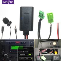 ‘；。【’； Car Radio Bluetooth 5.0 Audio 6 Pin Green Plug Aux In Jack Microphone Adapter Cable For Land Rover Discovery 3 Freelander 2