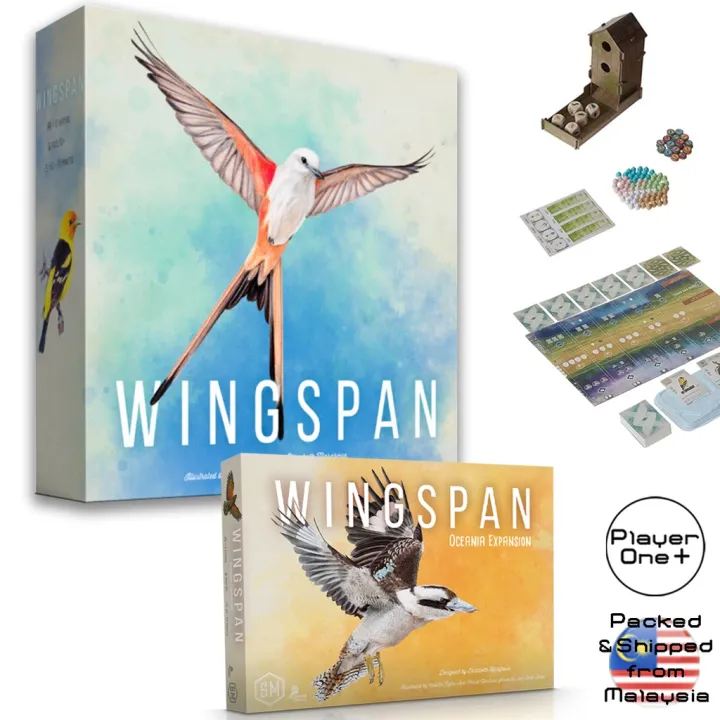 Wingspan Bird Enthusiasts Board Game with SwiftStart Pack Family Fun