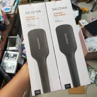 Salonia Straight Heat Brush (ตัวใหม่ล่าสุด) แปรงหวีไฟฟ้าจากญี่ปุ่น รุ่น SL-012BK  max120"c worldwide use