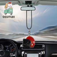 OSSMAX หมวกกันน็อคมอเตอร์ไซค์แฟชั่นของขวัญ1ชิ้น,หมวกกันน็อคนิรภัยประดับตกแต่งรูปร่างจี้ห้าดาวแขวนอุปกรณ์เสริมรถยนต์จี้ห้อยรถยนต์อุปกรณ์ตกแต่งภายในรถ