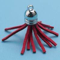 250Pcs/Set Keychain Tassels Bulk Colored Leather Pendants for DIY Keychain and Craft