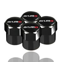 ???4x Nismo Emblem Car Wheel Tire Valves Air Cap For Nissan Tiida Teana Skyline X-Trail Almera Qashqai 99