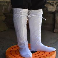 White Wudang Kung Fu Stockings Warrior Accessories White Shaolin Monk Socks Vintage Chinese Buddhist Tai Chi Socks