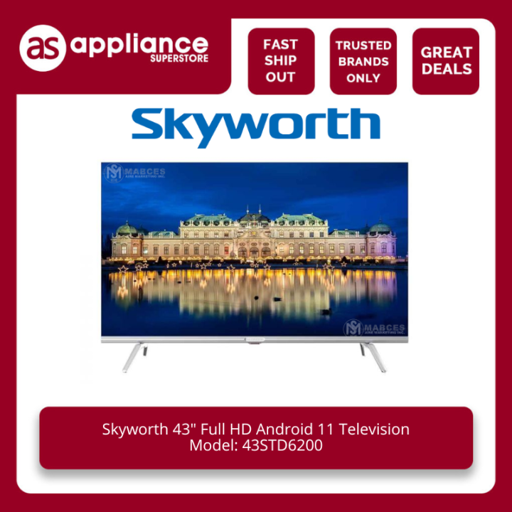 Skyworth 43 inch Full HD Quad-core Android TV 43STD6200 | Lazada PH