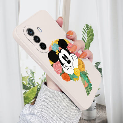 เคสโทรศัพท์ลายการ์ตูนสำหรับ Huawei Nova 7 Nova 7I Nova 7 Pro Nova 7 SE Nova เคส Y70มิกกี้ปลอกซิลิโคนสี่เหลี่ยมดั้งเดิมคลุมทั้งหมดเคสป้องกันทนแรงกระแทกกล้อง