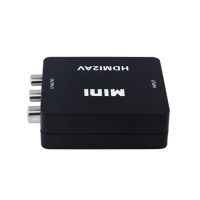 อะแดปเตอร์ขูด Tishric Mini Hdmi ถึง Av/Rca Cvbs กล่องตัวแปลงวิดีโอ Hd สายเคเบิล1080P Hdmi2av รองรับเอาต์พุต Ntsc Pal สำหรับทีวี