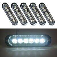 5ชิ้น MK-093รถยนต์/รถบรรทุก6LEDs หลอดไฟรถยนต์ด้านข้างไฟติดรถ (แสงสีแดง)