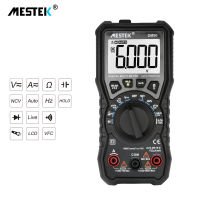 MESTEK DM90 Digital Multimeter 6000 Counts LCD Display Auto Range Tester ACDC Ammeter Voltmeter Frequency Diode Measuring Tools