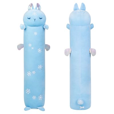 Mewaii Long Cat Plush Body Pillow Cute Snow Bunny Stuffed Animals Kawaii Soft Plushies Christmas Rabbit Plush Pillow Toy Gifts
