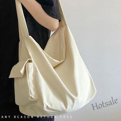 【hot sale】☌◆✐ C16 Ins New Female Student Korean Canvas Messenger Bag Casual Lazy Wind Shoulder Bag Joker Large Capacity Handbag