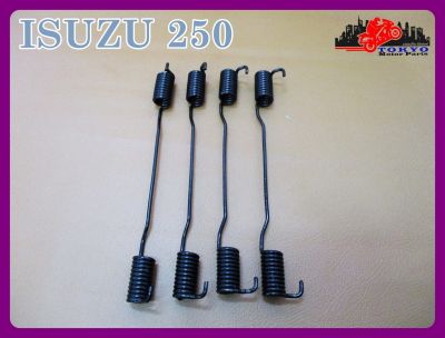 ISUZU 250 REAR SPRING BRAKE SET "BLACK" (4 PCS.) // ชุดสปริงเบรกหลัง อีซูซุ 250 "สีดำ" (4 ตัว) สินค้าคุณภาพดี