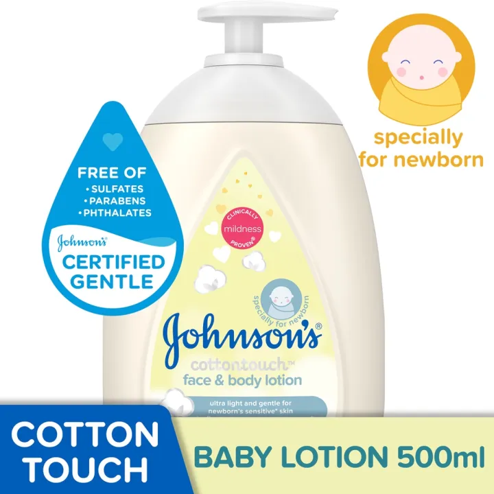 Johnson's Cotton Touch Face & Body Baby Lotion 500 mL Lazada PH