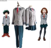 Boku No Hero Academia AsuiTsuyu Yaoyorozu Momo คอสเพลย์กระโปรงชุดนักเรียน My Hero Academia Midoriya Izuku คอสเพลย์เครื่องแต่งกาย