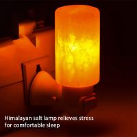 Himalayas Crystal Salt Lamp LED Warm Night Light Air Purifier Decorative Bedside Table Lamp Ornament