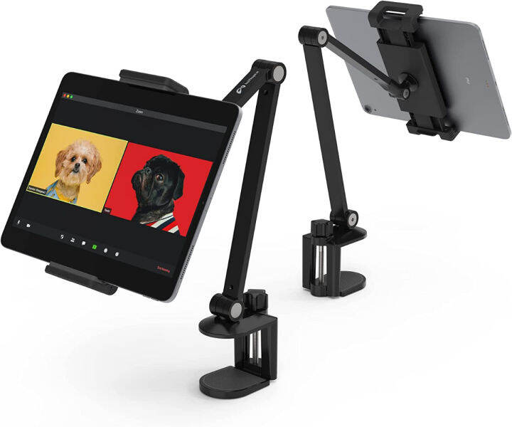 inifispce-ipad-desk-mount-tablet-holder-multi-angle-adjustable-tablet-stand-holder-for-4-7-13-screen-microsoft-surface-pro-series-ipad-pro-11-12-9-ipad-mini-air-and-more-black