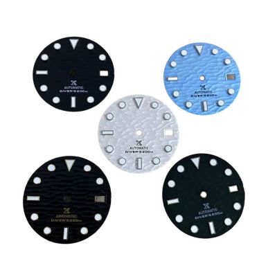 28.5MM Green Luminous Watch Dial For NH35/ NH36/4R/7S Movement Replacement Watch Modified Accessories