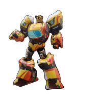 1 Pcs Cartoon Transformers Optimus Foil Balloon Hold Stick Balloon Children Boy Robot Toy Happy Birthday Party Decoration