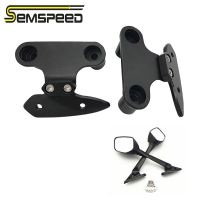 SEMSPEED Motorcycle X-MAX 300 CNC Rear Side View Mirrors Adapter Fixed Stent Bracket Holder For Yamaha XMAX250 XMAX300 400 125