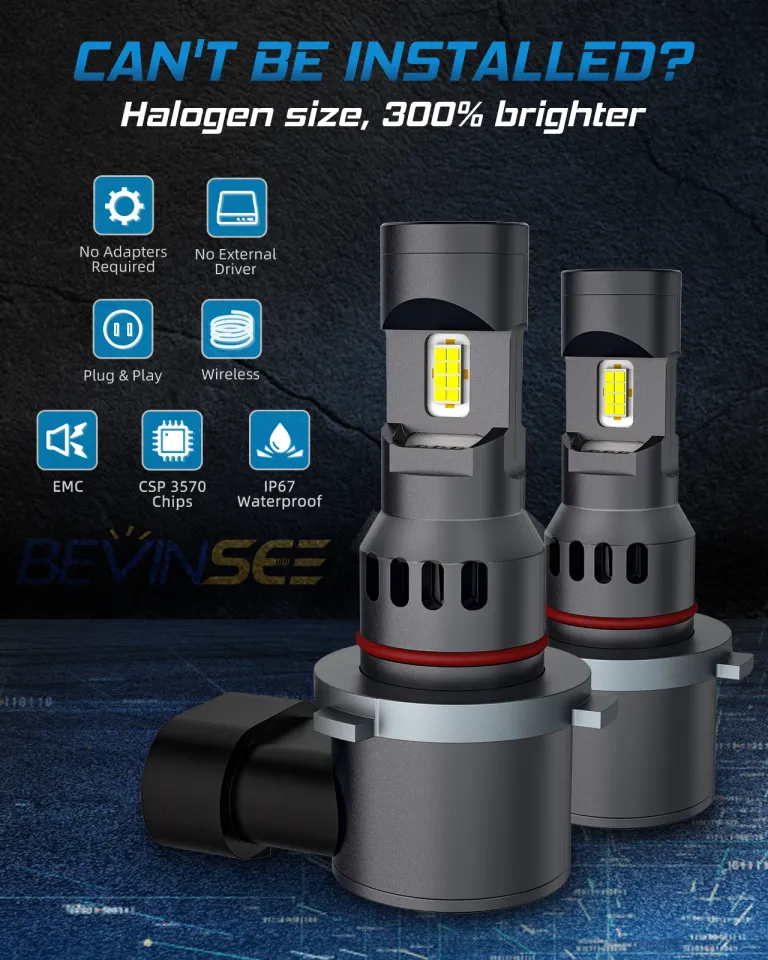 Bevinsee Z25 H7 LED Headlights CANBUS 70W 6000K White 12V H11 9005