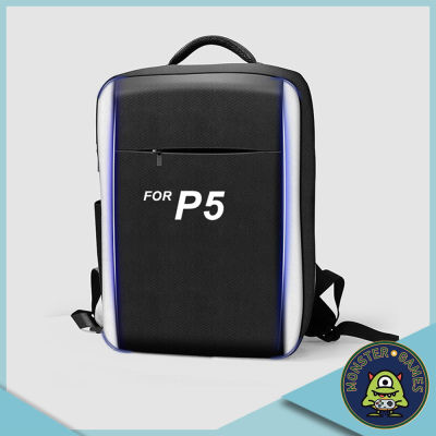 กระเป๋าสะพายหลังสีดำขอบขาว PS5 ใส่เครื่อง PS5 ได้ (เป้)(เป้ ps5)(กระเป๋าเป้)(กระเป๋า ps5)(ps5 bag)(ps5 backpack)(playstation bag)(playstation backpack)