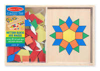 บอร์ดฝึกทักษะการวางภาพเลขาคณิต Pattern Blocks and Boards Melissa and Doug