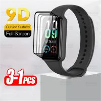 1-3Pcs 9D Curved Soft Tempered Glass For Amazfit Band 7 Screen Protector Amaz Fit Band7 AmazFitband7 Film SmartWatch Accessories Picture Hangers Hooks