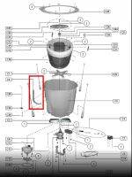 อะไหล่แท้ศูนย์/ท่อน้ำล้นเครื่องซักผ้า/Panasonic/AXW234-11A00 OF HOSE B (ท่อน้ำล้น)