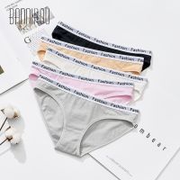 5 Pcs Cotton Underwear For Woman Soft Briefs Fashion Sports Underpants Intimates Low-Rise Women Panties