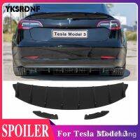 YKSRDNF For Tesla Model 3 2017-2020 ABS material side skirt body kit car front bumper spoiler car styling