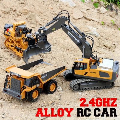 Wltoys รถ1/20 2.4G ผสม Rc รถขุด/รถดัมพ์บรรทุก/รถดันดิน11ช่องพร้อมรถบังคับวิทยุไฟ Led ของเล่นไฟฟ้าเด็ก