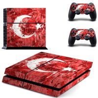 [Enjoy the small store] ธงชาติประเทศตุรกี PS4สติกเกอร์ Play Station 4 Skin Decal Cover สำหรับเครื่องเล่นเกมเพลยสเตชั่น Amp; สกินคอนโทรลเลอร์