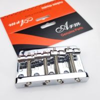 WK-Four 4 Strings Chrome silver Electric Bass Bridge tailpiece 19mm spacing BB009 Made In Korea