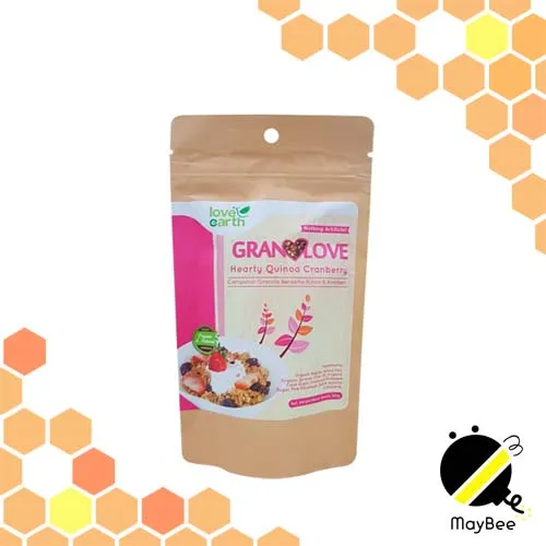 Love Earth Granolove Hearty Quinoa Cranberry 80g Malaysian's Granola