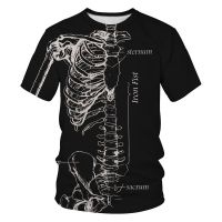 ฤดูร้อนแฟชั่นตลก Economy of the Human Body graphic เสื้อ t ผู้ชายสบายๆบุคลิกภาพ Hip Hop Harajuku streetwear Tops