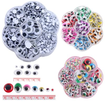 【CC】▦❂№  210-800PCS Adhesive  Eyes for Googly Wiggly Scrapbooking Supplies 4/5/6/7/8/10/12mm