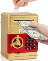 Electronic Piggy Bank ATM Password Money Box Cash Coins Saving Box ATM Bank Safe Box Automatic Banknote Christmas Gift