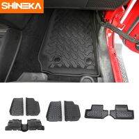 SHINEKA Car Mat Antislip Rubber Rear Row Floor Mats Pad Liner Carpets for Jeep Wrangler JK 2007-2017 Car Accessories