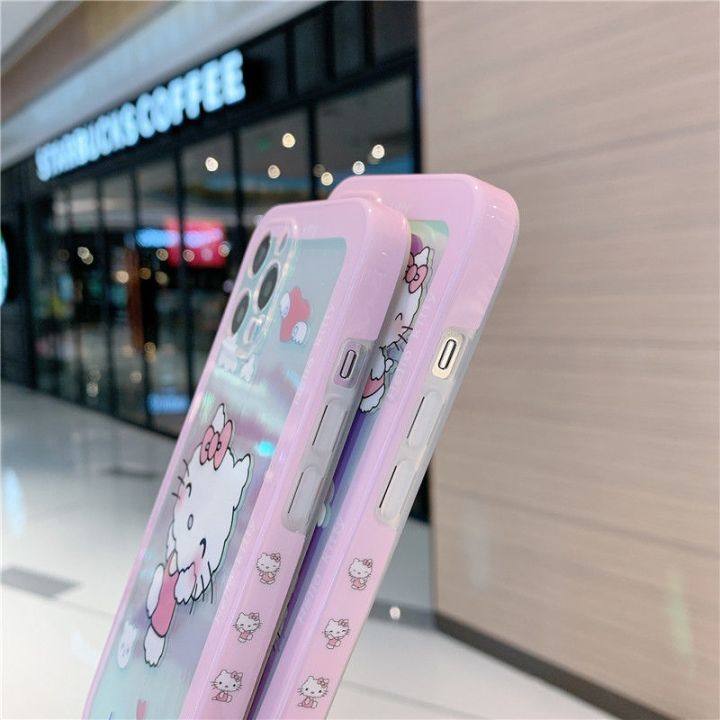 16-digits-เคสโทรศัพท์-hello-kitty-สำหรับ-iphone-7-8p-x-xr-xs-xsmax-11-12pro-โทรศัพท์น่ารักการ์ตูนไล่โทนสีเคสสี