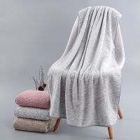 70x140cm Soft Absorbent Bath Towel for Adults Bamboo Charcoal Coral Velvet Fiber Quick-drying Turban Beach Towel Turkish Towel Towels