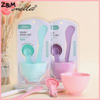 6Pcs/set Makeup Beauty DIY Facial Face Mask Bowl Makeup Brush Spoon Stick Tool Kit Home Beauty Cosmetic Tools Travel Kit (Random Color)