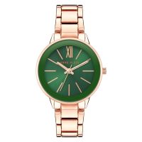 Anne Klein AK/3876GNRG นาฬิกาข้อมือผู้หญิง Rose Gold/Green