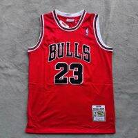 Comfortable Classic Qiao Lao Youzi No. 23 Vintage Basketball Uniform Bulls Red Female Jersey Sports Casual Top Embroidered Trendy 863408