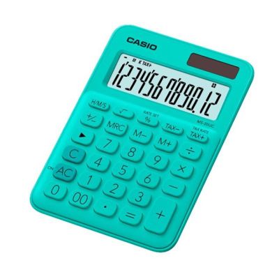 Casio Calculator เครื่องคิดเลข รุ่น MS-20UC-GN สีเขียว บริการเก็บเงินปลายทาง