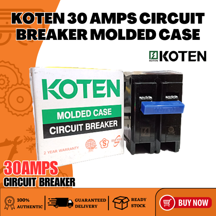 4HMC ORIGINAL KOTEN 30Amp Circuit Breaker (HPH) 2P Bolt On 30Amp ...