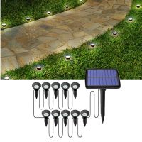 ♨◐✲ Solar Lawn Lamp Outdoor Garden Pathway Decor String Light Outdoor Waterproof Flowerpot String Lights Home Festival Decoration