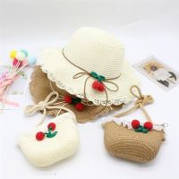 Baby Breathable Hat With Handbag Kids Boy UV Protection Panama Set