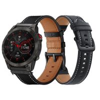 26Mm Leather Strap For Garmin Fenix 7X 6X Pro 5X Plus/Tactix 7 Pro Quick Fit Watchband For Tactix Delta/Instinct 2X/Enduro Band