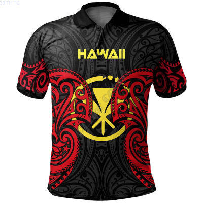 【high quality】  Hawaiian Polynesian Polo Shirt 3d Printed Polo Shirt Hawaiian Spirit Summer T-shirt 01